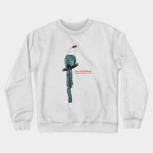 Green-billed Malkoha | Phaenicophaeus tristis Crewneck Sweatshirt